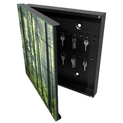 Green forest Key box for wall