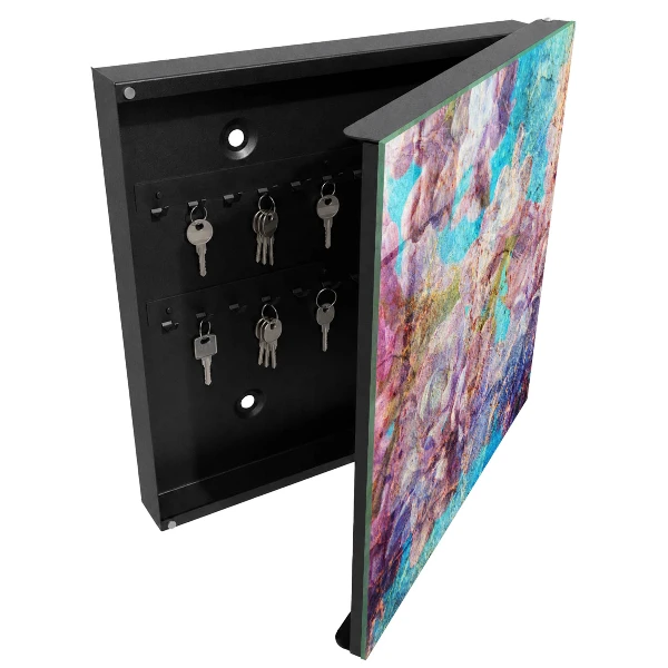 Colorful flowers Key cabinet