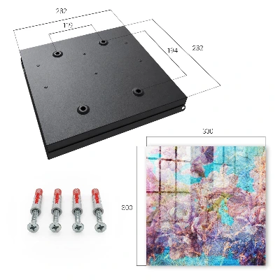 Colorful flowers Key cabinet