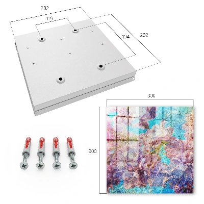 Colorful flowers Key cabinet