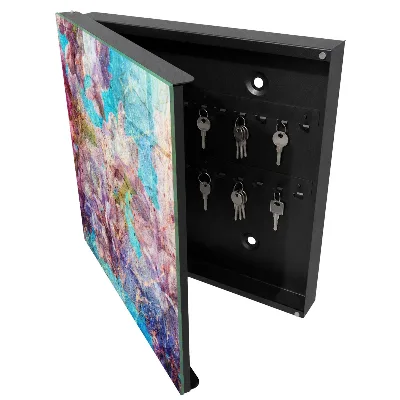Colorful flowers Key cabinet