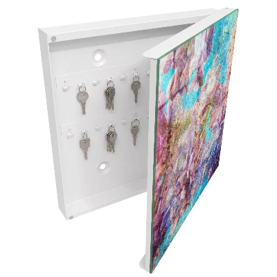 Colorful flowers Key cabinet
