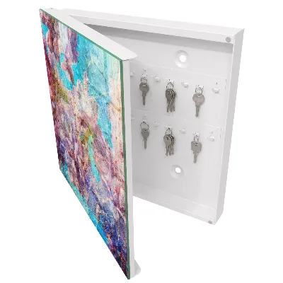 Colorful flowers Key cabinet