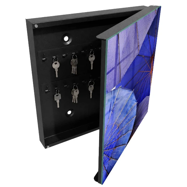 Blue umbrellas Wall mounted key box
