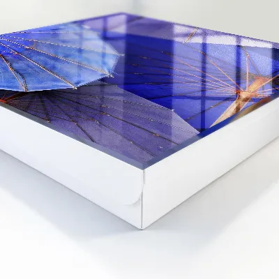 Blue umbrellas Wall mounted key box