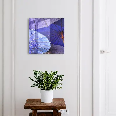 Blue umbrellas Wall mounted key box