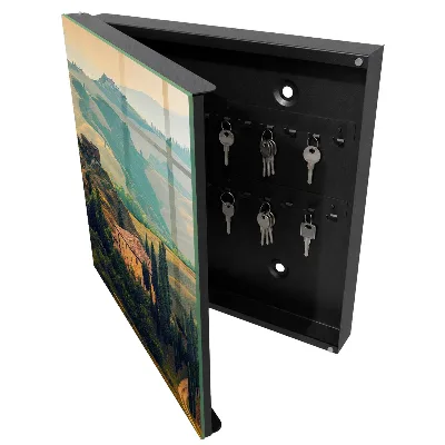 Tuscan landscape Key box for wall