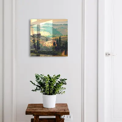 Tuscan landscape Key box for wall