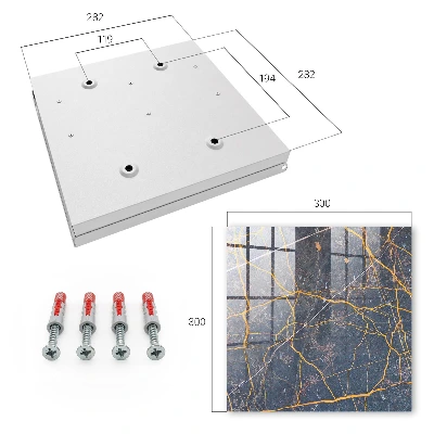 Ornamental lines Key box for wall