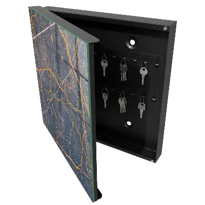 Ornamental lines Key box for wall