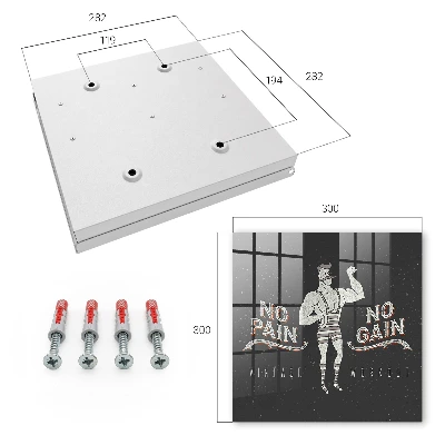 Retro strongman Wall mounted key box