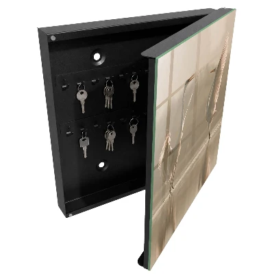 Key cabinet with bird dance design