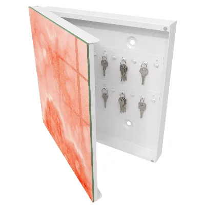 Orange abstraction Key box for wall