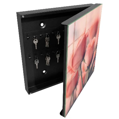 Delicate flowers Wall mounted key box
