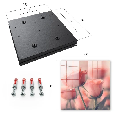 Delicate flowers Wall mounted key box