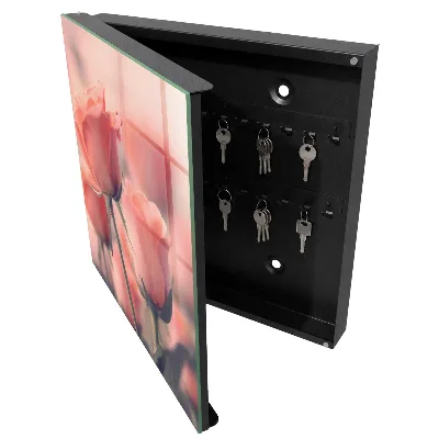 Delicate flowers Wall mounted key box