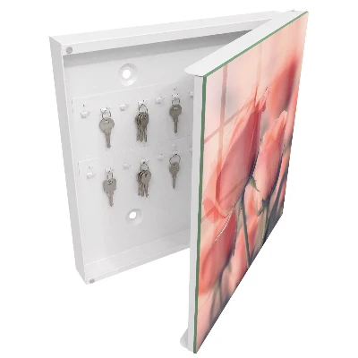 Delicate flowers Wall mounted key box