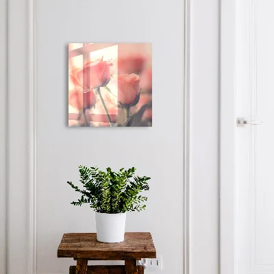 Delicate flowers Wall mounted key box
