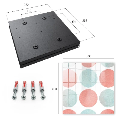 Pastel circles Wall mounted key box