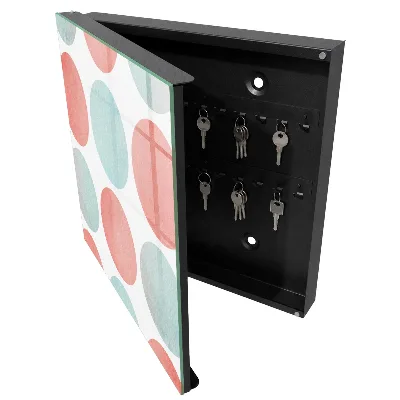 Pastel circles Wall mounted key box