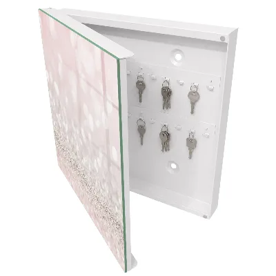 Romantic bokeh glow Key cabinet