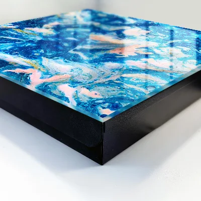 Colorful swirls Key box for wall