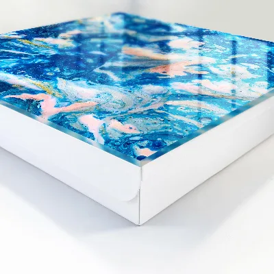 Colorful swirls Key box for wall