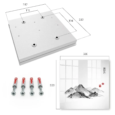 Japanese mountains Wall mounted key box