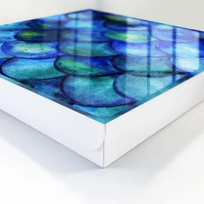 Blue scales Key box for wall