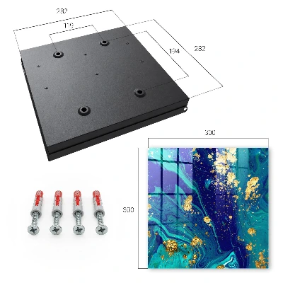 Colorful abstraction Wall mounted key box