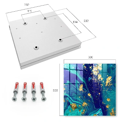Colorful abstraction Wall mounted key box
