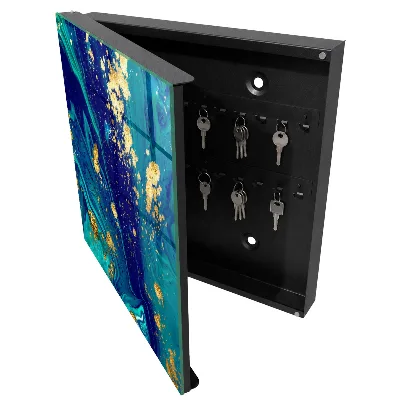 Colorful abstraction Wall mounted key box
