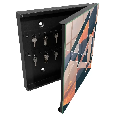 Mountain sunset Key cabinet