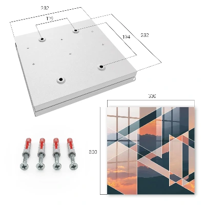 Mountain sunset Key cabinet