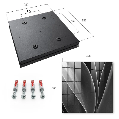 Leaves abstraction Wall mounted key box