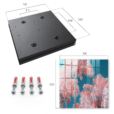 Tropical composition Key box for wall