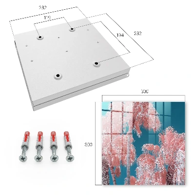 Tropical composition Key box for wall