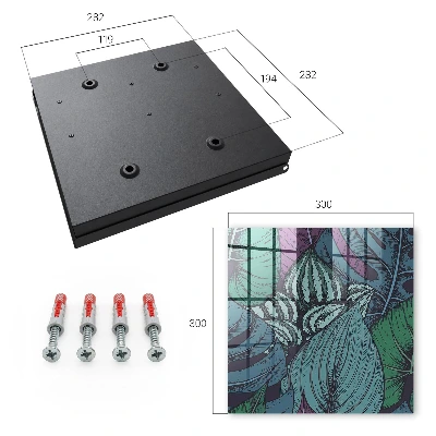 Mysterious leaves Wall mounted key box