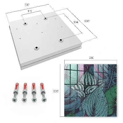 Mysterious leaves Wall mounted key box