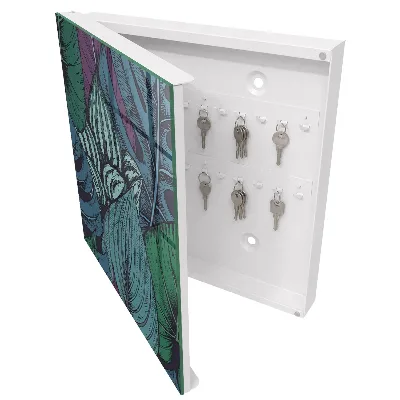 Mysterious leaves Wall mounted key box