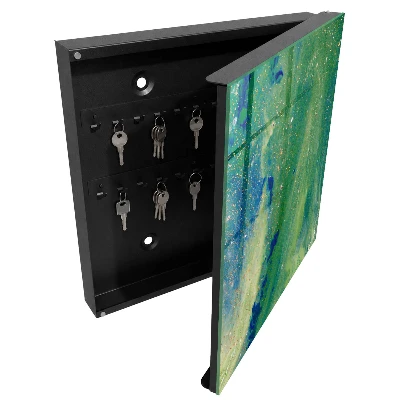 Key cabinet with abstract nature design