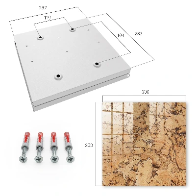 Natural cork Key box for wall