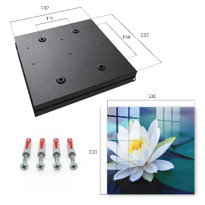 Water lily Wall mounted key box