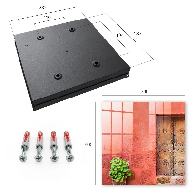 Red facade Key cabinet