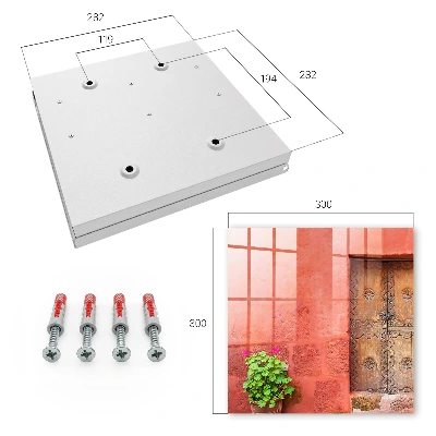 Red facade Key cabinet