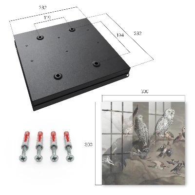 Birds on a rock Wall mounted key box