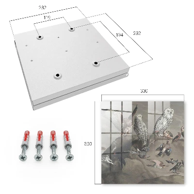 Birds on a rock Wall mounted key box