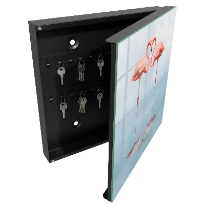 Flamingos love Key cabinet