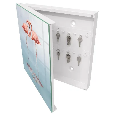Flamingos love Key cabinet