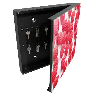 Pink raspberries Wall mounted key box